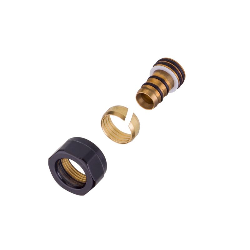 Złączka zaciskowa do rury z tworzywa sztucznego GW M22x1,5 na 16x2 mm czarny SCHLOSSER 1 szt.