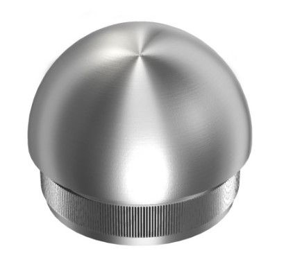 Zaślepka soczewkowa AVIS dla rury poręczy balustrady fi42,4 x 2,0 mm, AISI 304, szlifowana, 1szt.