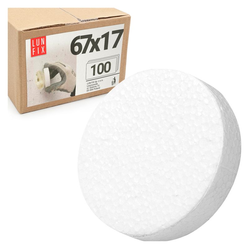 Zaślepka ze styropianu Lun Fix 67x17mm biała 100szt.