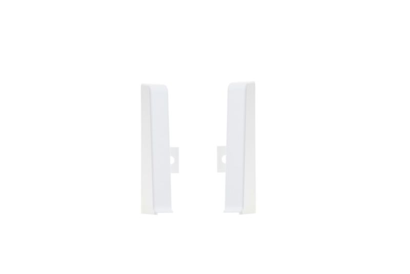Zaślepki do listwy Cezar60 Cezar Biały RAL9003 Mat 20x60x10mm PVC 2 szt.
