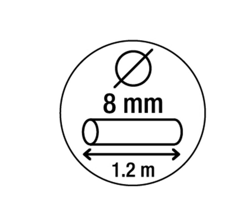 Zabezpieczenie rowerowe Smith & Locke na klucz 8 x 1200 mm