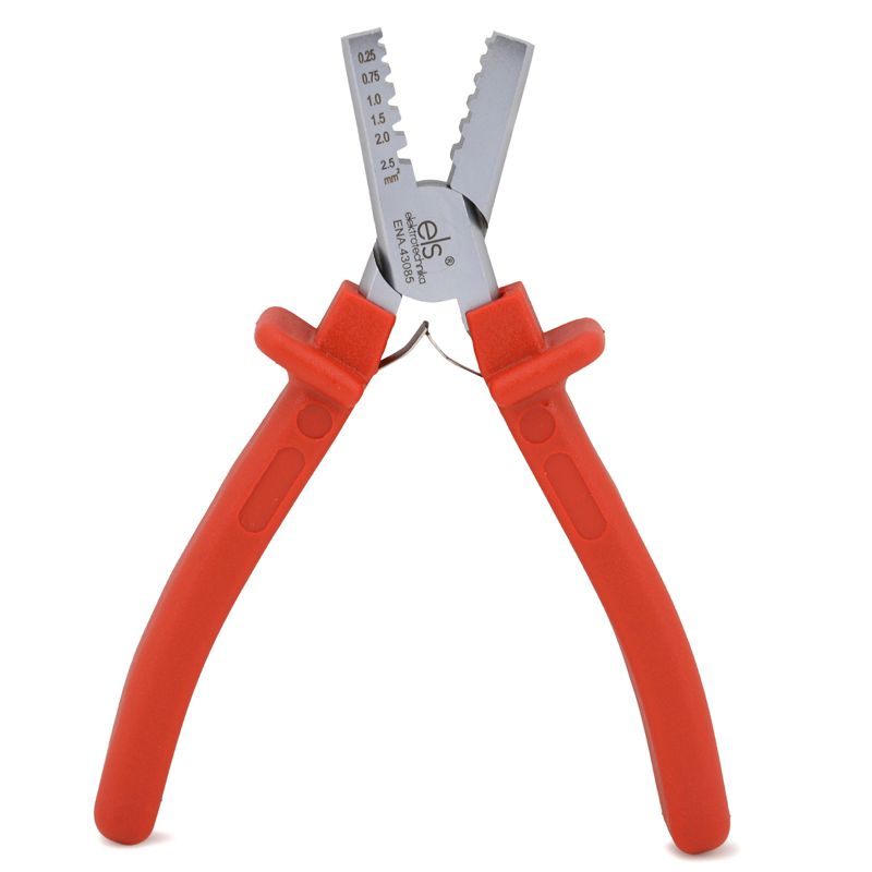 Zaciskarka ELS Elektrotechnika ENA.43085, praska manualna do tulejek, końcówek 0,5-2,5 mm2, 1 szt.