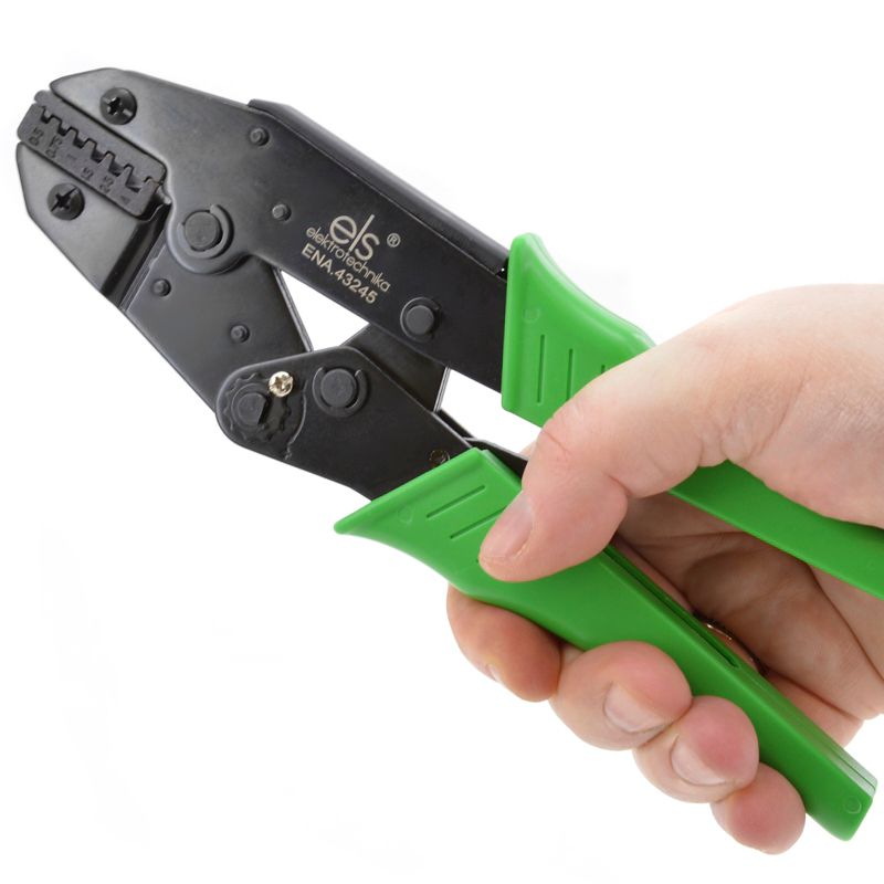 Zaciskarka ELS Elektrotechnika ENA.43245, szczypce ręczne do tulejek kablowych 0,5 -4,0mm2, 1 szt.