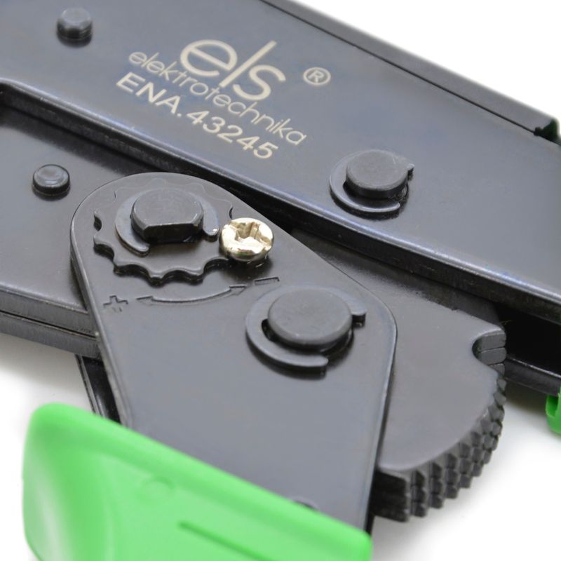 Zaciskarka ELS Elektrotechnika ENA.43245, szczypce ręczne do tulejek kablowych 0,5 -4,0mm2, 1 szt.