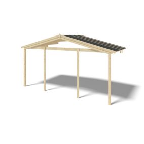 Zadaszenie werandy tarasu domku ALTANKA - 5x2 m, drewniane, 1szt.