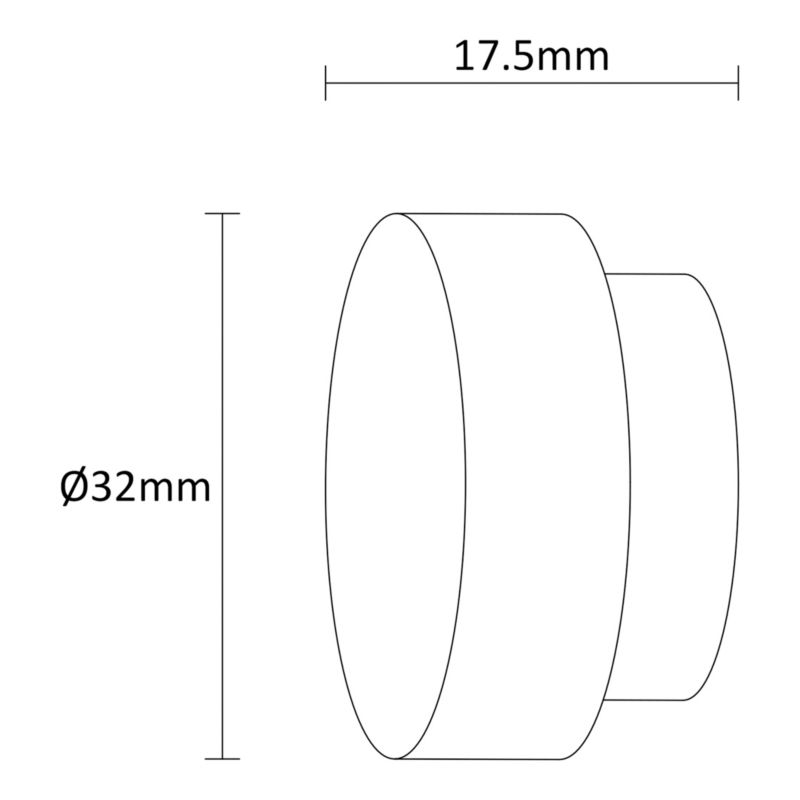 Zakończenie GoodHome Antiki 19 mm korek basic