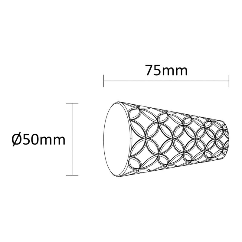 Zakończenie GoodHome Athens 19 mm kielich basic