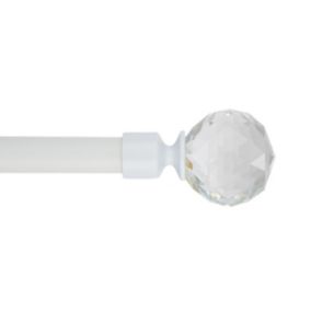 Zakończenie karnisza Cristal 19 mm biały