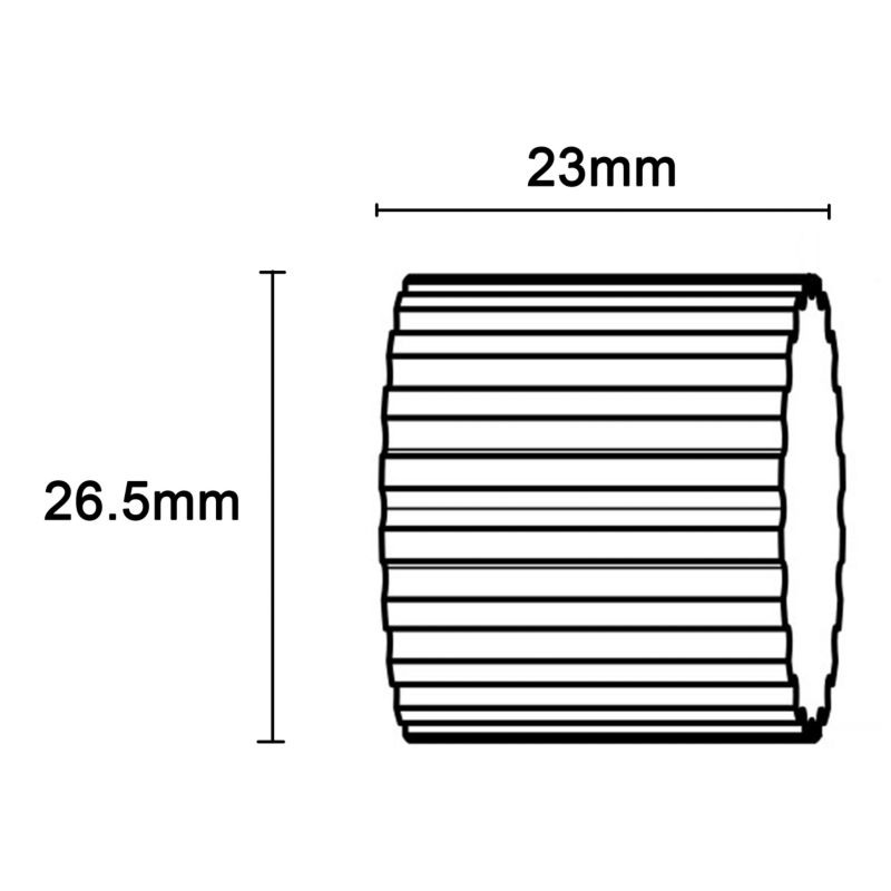 Zakończenie karnisza GoodHome Anafi Lined 19 mm