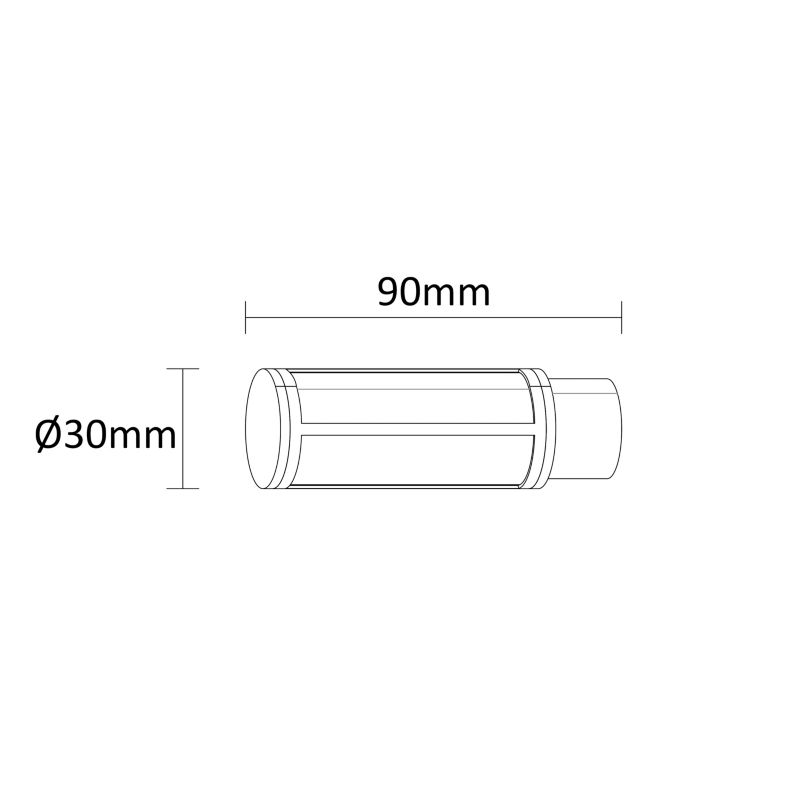 Zakończenie karnisza GoodHome Anafi Torch 19 mm