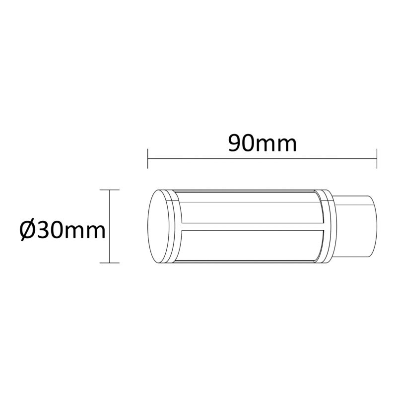 Zakończenie karnisza GoodHome Araxos Torch 19 mm