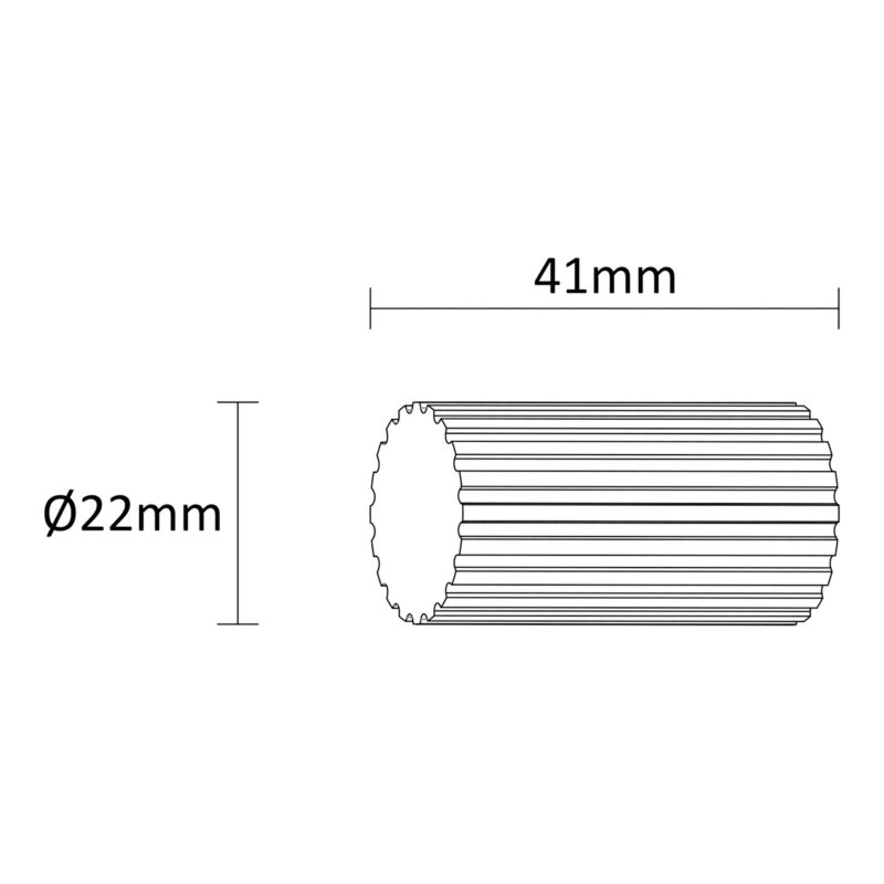 Zakończenie karnisza GoodHome Athens Lined 16 mm