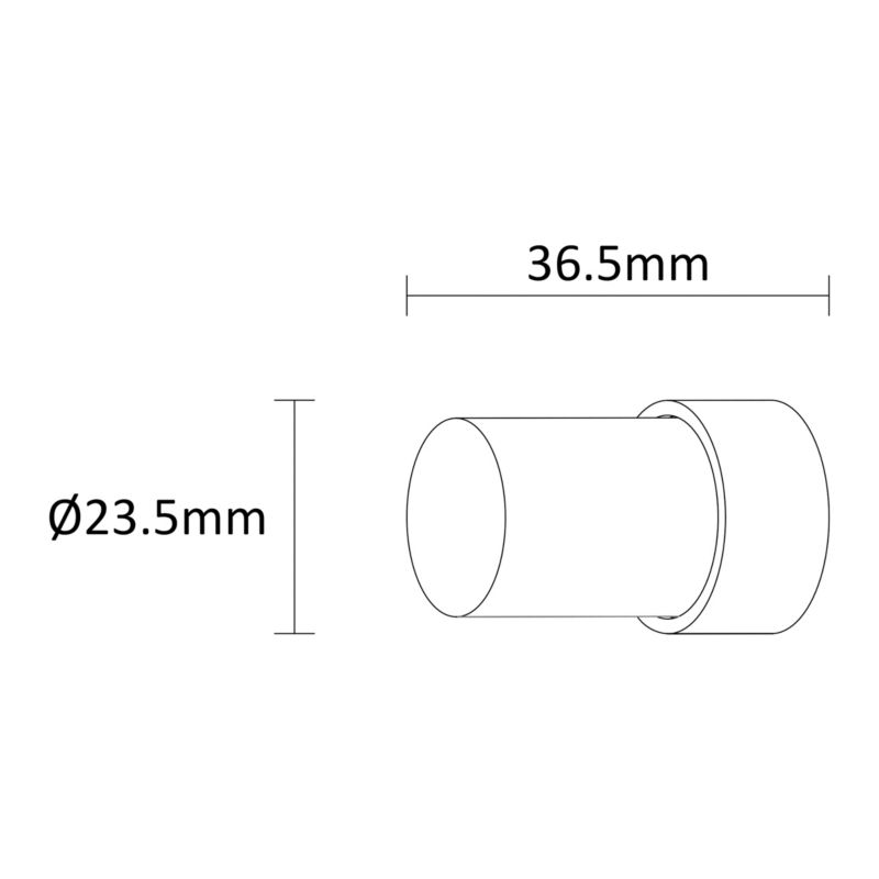 Zakończenie karnisza GoodHome Athens Ring 19 mm