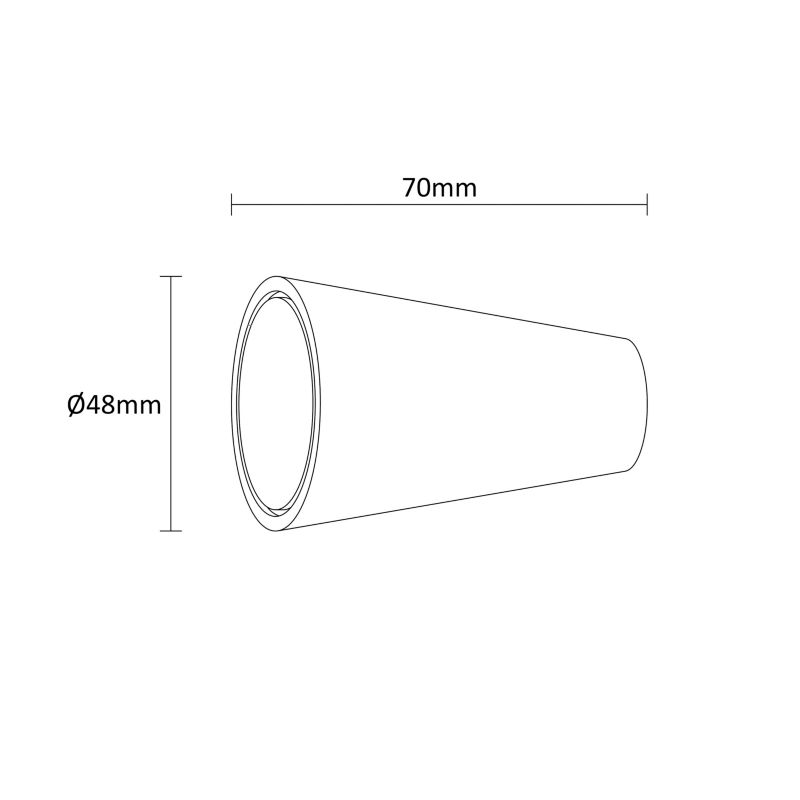 Zakończenie karnisza GoodHome Kozani stożek 19 mm