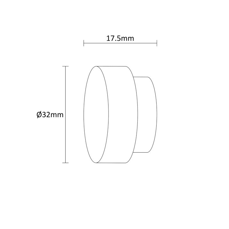Zakończenie karnisza Goodhome Kozani zaślepka 19 mm
