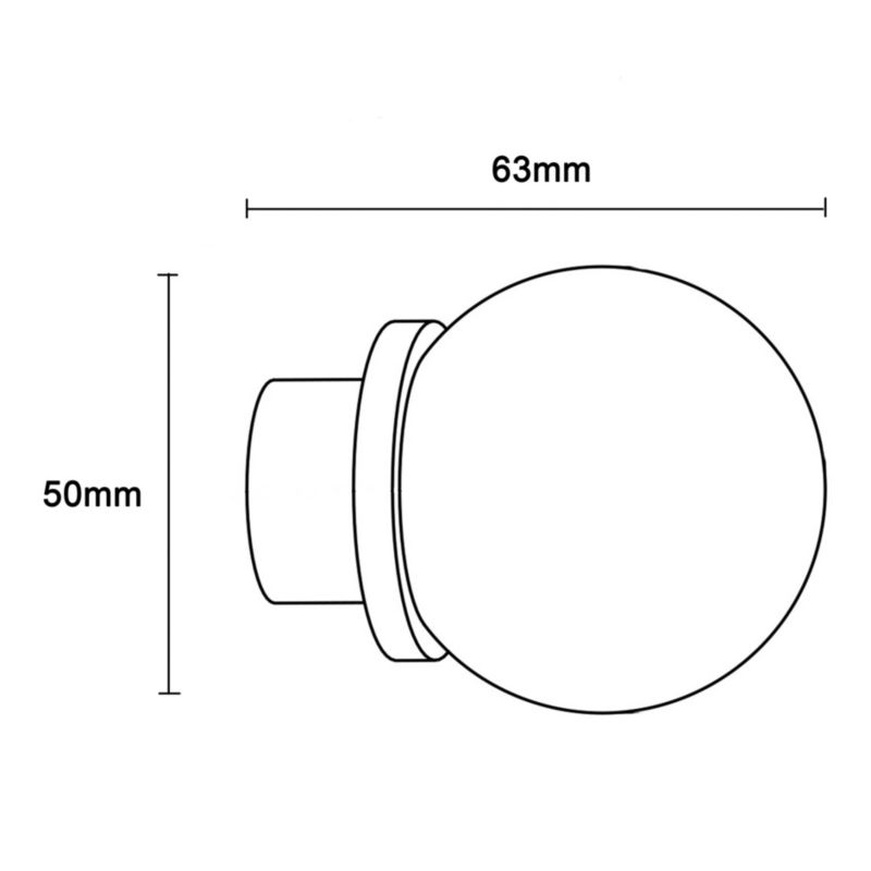 Zakończenie karnisza GoodHome Olympe kula 19 mm