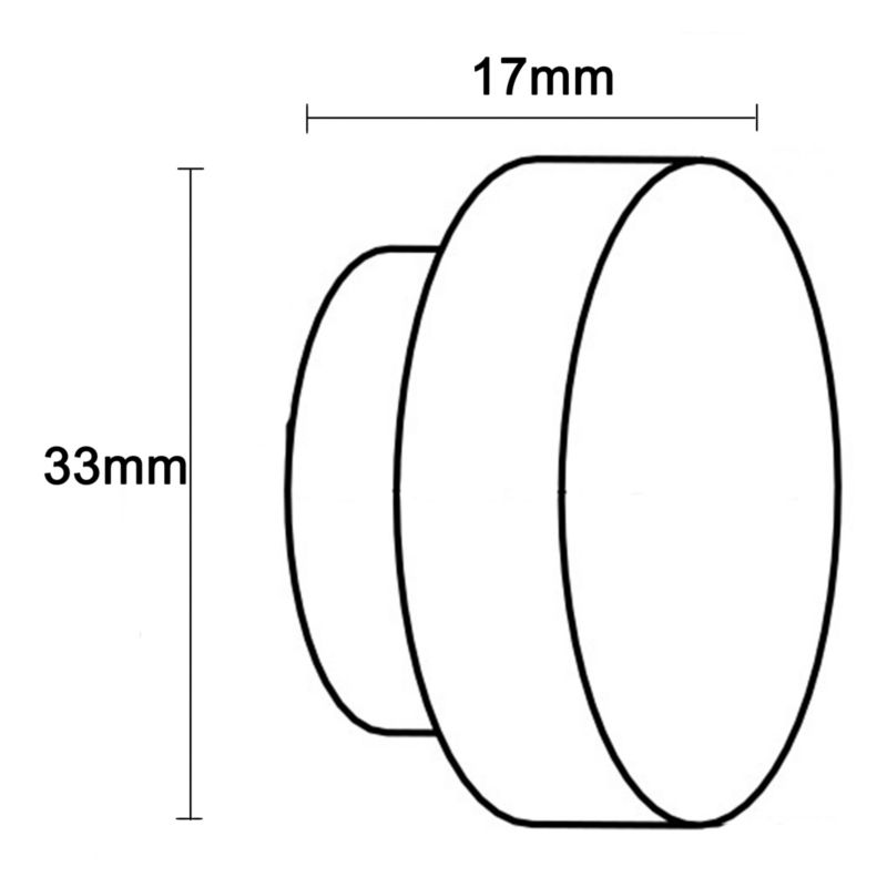 Zakończenie karnisza GoodHome Olympe zaślepka 19 mm