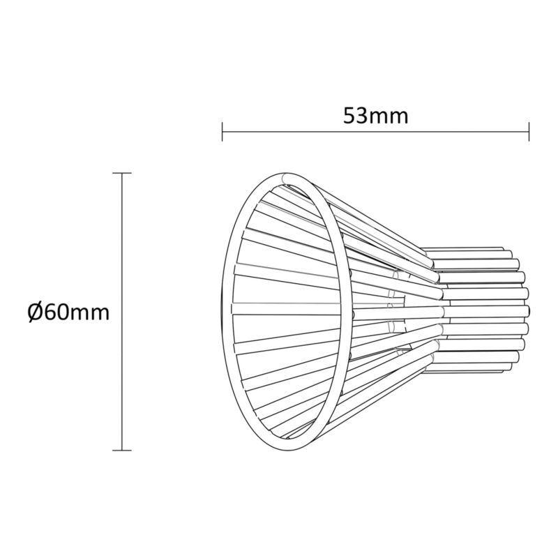 Zakończenie karnisza GoodHome Tinos Lotus 19 mm