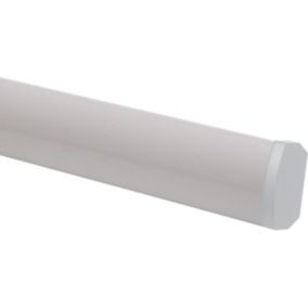 Zakończenie karnisza płaskie zaślepka aluminium/białe