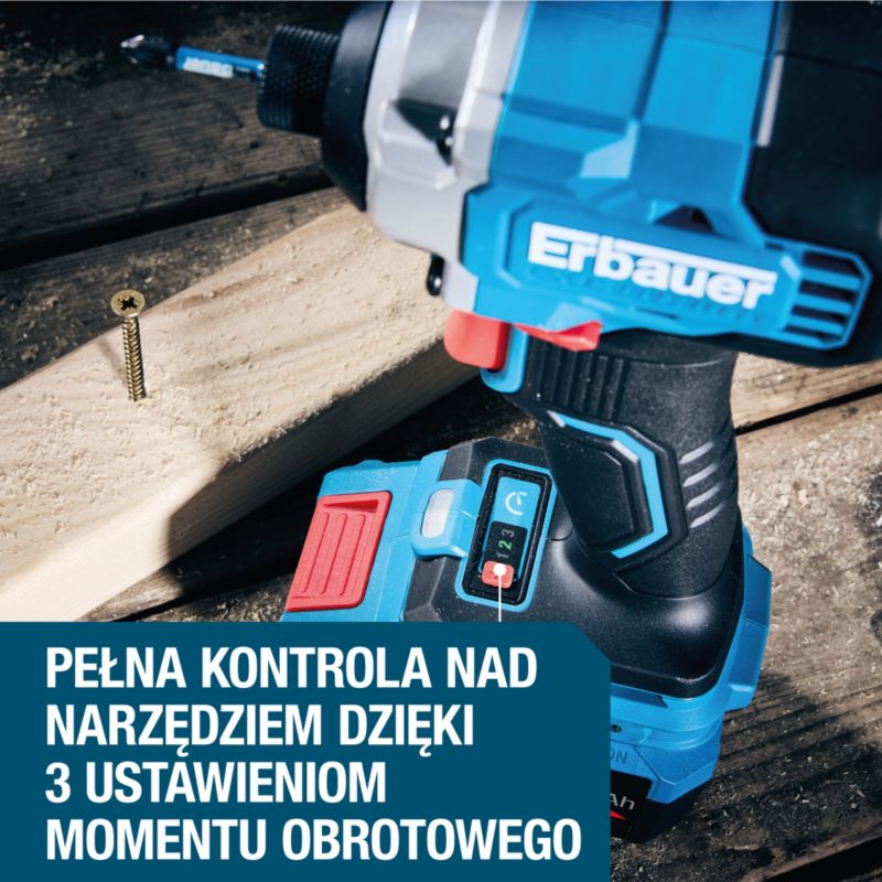 Zakrętarka udarowa Erbauer G2 220 Nm 18 V bez akumulatora