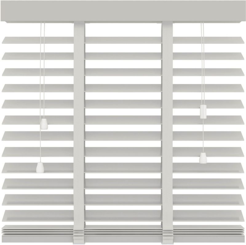 Żaluzja drewniana 100 x 220 cm biała 50 mm