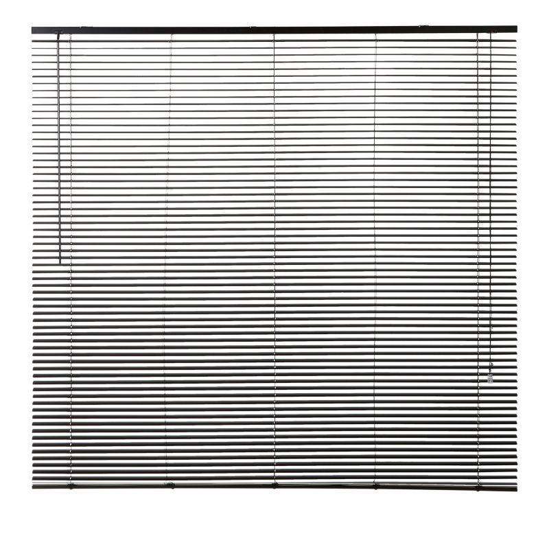 Żaluzja GoodHome aluminiowa Colours Studio 160 x 180 cm czarna