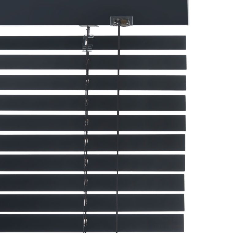 Żaluzja GoodHome Cana drewniana 160 x 180 czarna