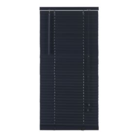 Żaluzja GoodHome Cana drewniana 75 x 180 cm czarny mat
