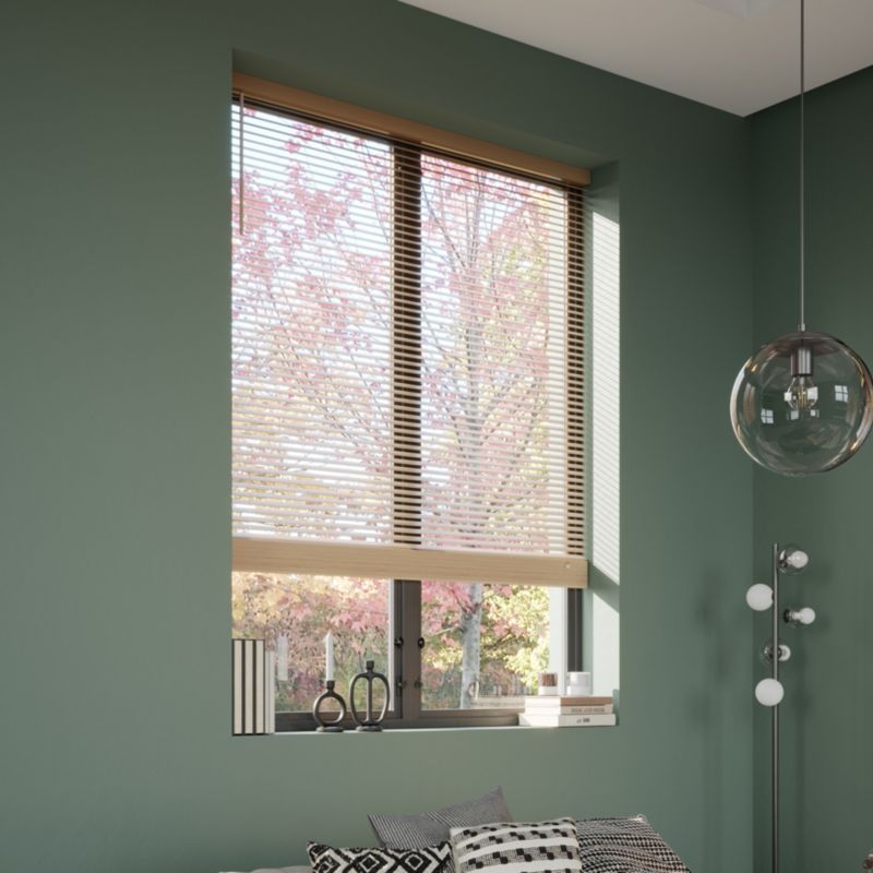 Dřevěná roleta GoodHome Colors Cana 180 x 180 cm světle hnědá.
