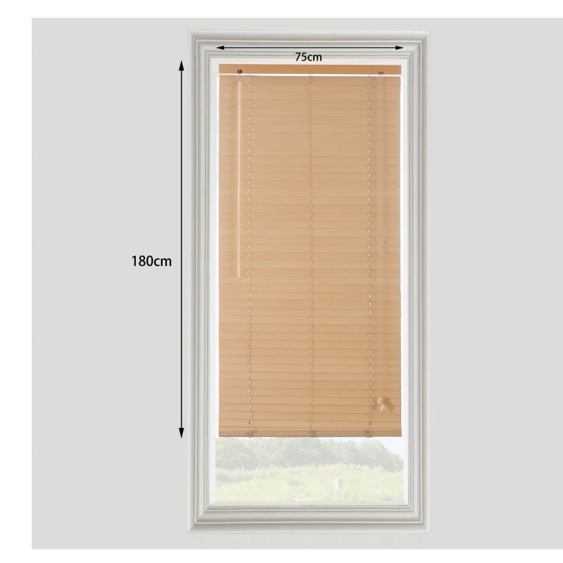 Żaluzja GoodHome drewniana Colours Cana 75 x 180 cm jasnobrązowa