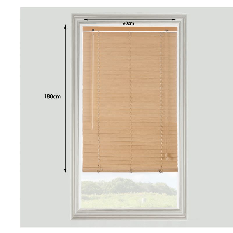 Żaluzja GoodHome drewniana Colours Cana 90 x 180 cm jasna