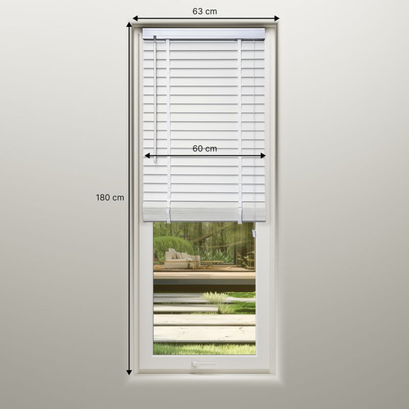 Żaluzja GoodHome Venitian Lone 60 x 180 biała