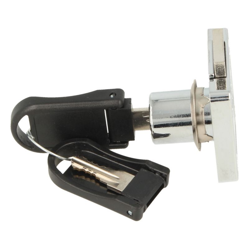 Zamek meblowy kwadratowy Wolf Hakner fi19x22mm system Master Key prawy - 1 szt.