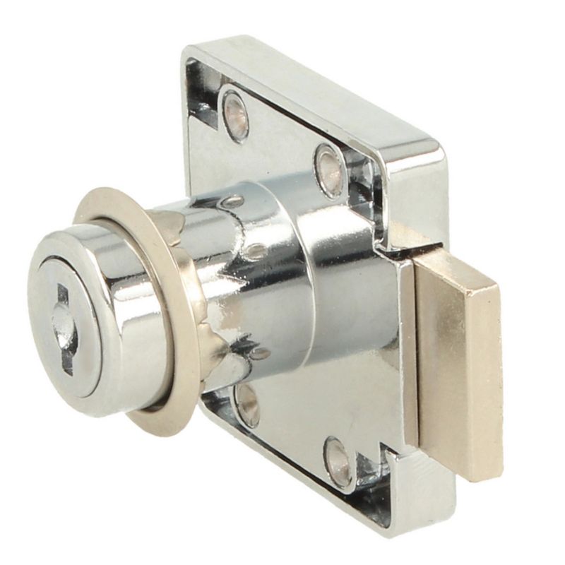 Zamek meblowy kwadratowy Wolf Hakner fi19x22mm w typie jednego kodu klucza lewy - 1 szt.