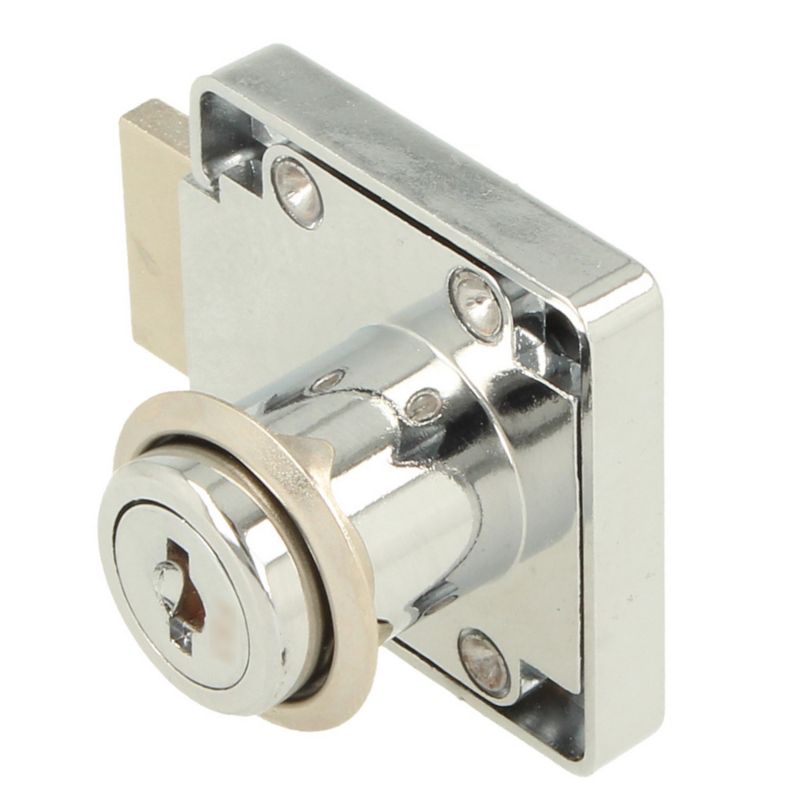 Zamek meblowy kwadratowy Wolf Hakner fi19x22mm w typie jednego kodu klucza prawy - 1 szt.