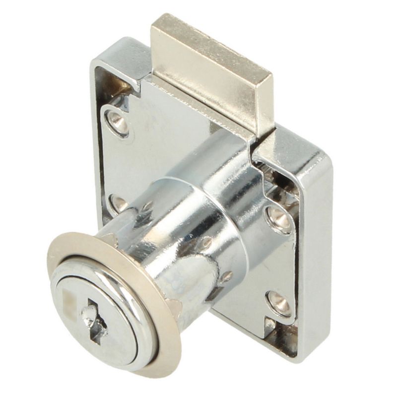 Zamek meblowy kwadratowy Wolf Hakner fi19x22mm w typie jednego kodu klucza szufladowy - 1 szt.