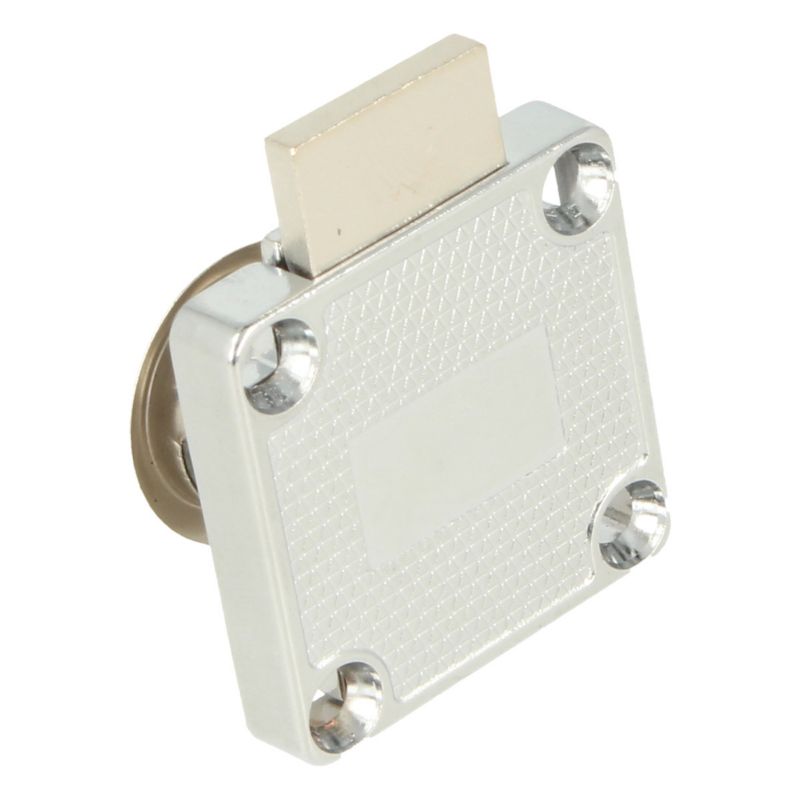 Zamek meblowy kwadratowy Wolf Hakner fi19x22mm w typie jednego kodu klucza szufladowy - 1 szt.
