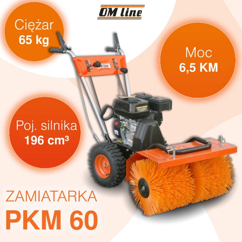 Zamiatarka Odśnieżarka Oleo-Mac Om Line Pkm 60 Odśnieżarki Spalinowa Napęd 6.5Km Oo-Othpkm60 1szt.