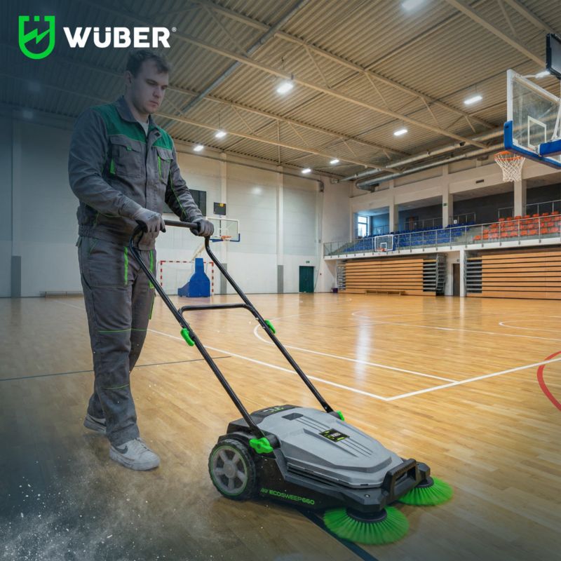 Zamiatarka ręczna WUBER 650 mm z koszem 20L 1 szt.