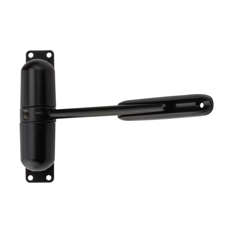 Zamykacz sprężynowy do drzwi Stahl 120 mm czarny