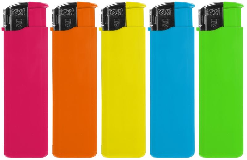 Zapalniczka Kost Piezo Color Mix z zaworem 5szt