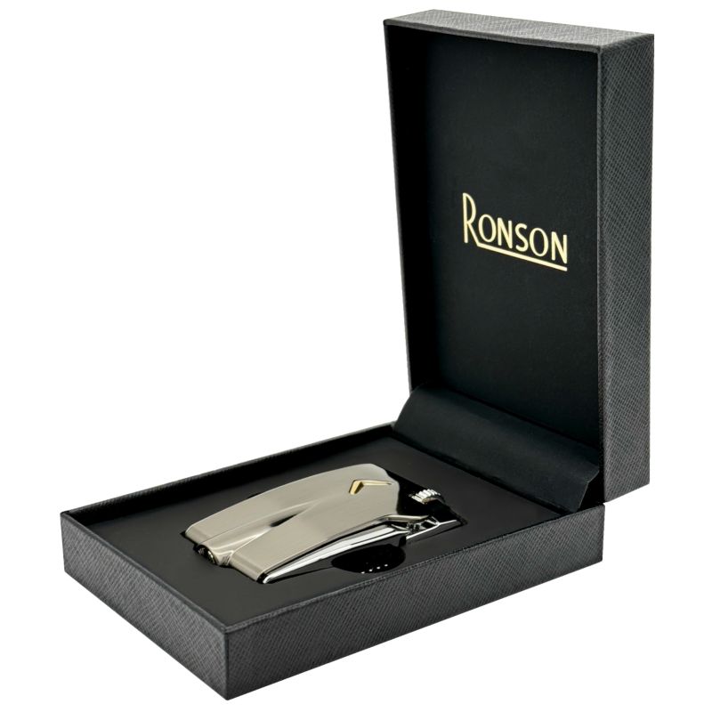 Zapalniczka RONSON gazowa MINI PREMIER VARAFLAME GUN METAL 1szt
