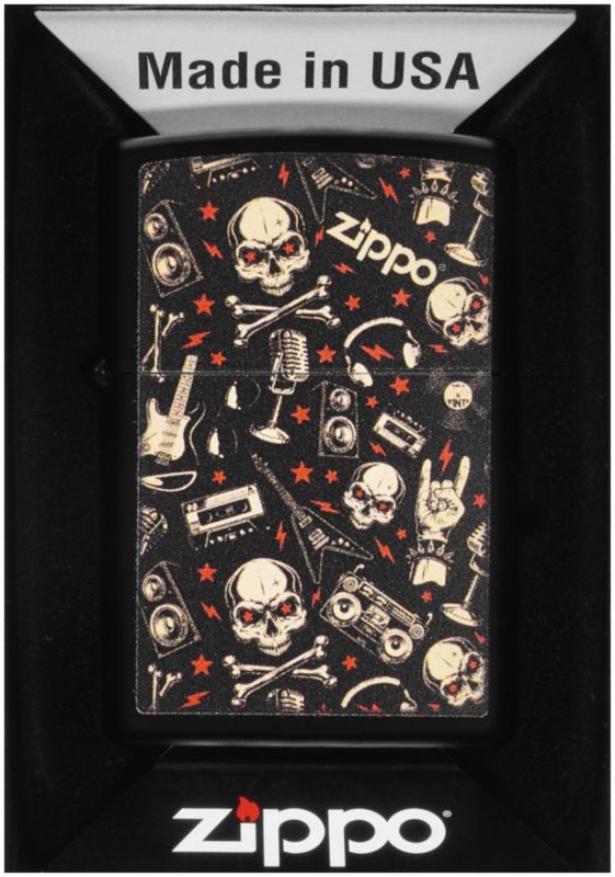 Zapalniczka ZIPPO Benzynowa GRUNT PATTERN WITH SKULL 60007008 1szt