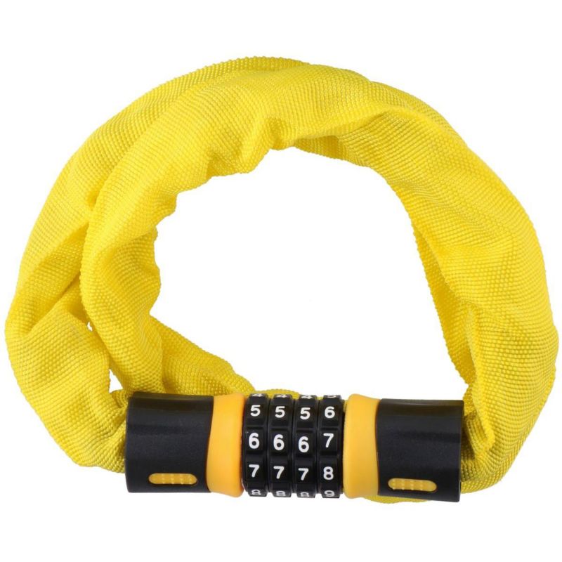 Zapięcie Dunlop rowerowe łańcuch na szyfr dł. 90cm pomarańczowe  1szt.