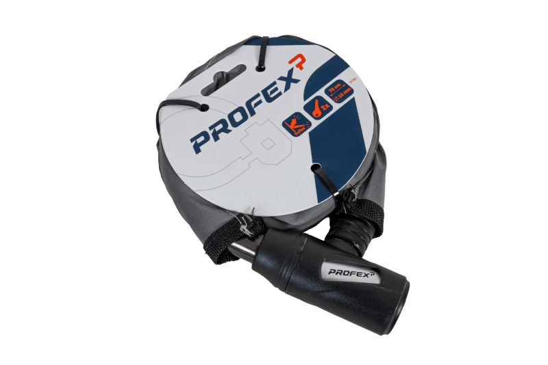 Zapięcie rowerowe ze stalowym pancerzem PROFEX Reflex o długości 70 cm 1 szt.