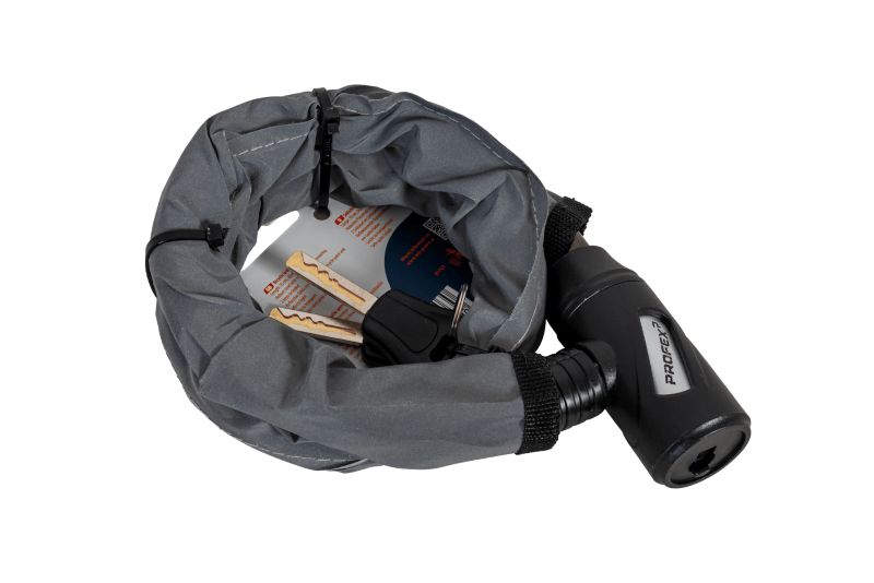 Zapięcie rowerowe ze stalowym pancerzem PROFEX Reflex o długości 70 cm 1 szt.