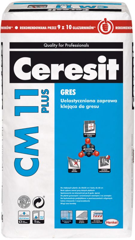 Zaprawa klejąca do gresu Ceresit CM11 Plus 22,5 kg