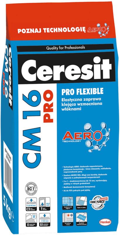 Zaprawa klejąca elastyczna Ceresit CM16 PRO 5 kg