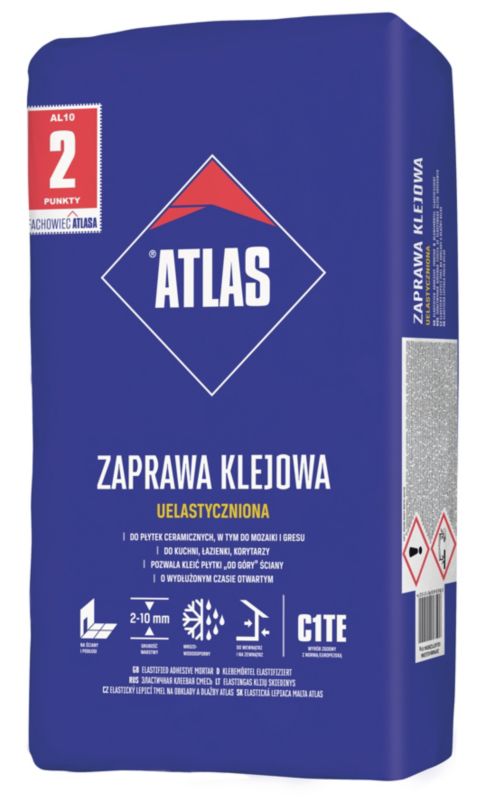 Zaprawa klejowa uelastyczniona Atlas 10 kg