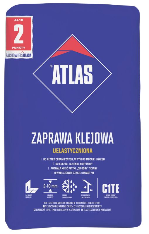 Zaprawa klejowa uelastyczniona Atlas 10 kg